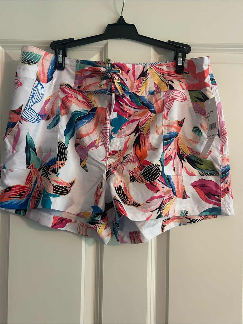 La Blanca White Tropical Print All Aboard Shorts